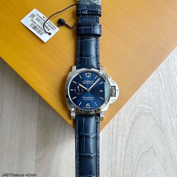 PANERAI LUMINOR MARINA PRATA AZUL 42MM SUPER CLONE