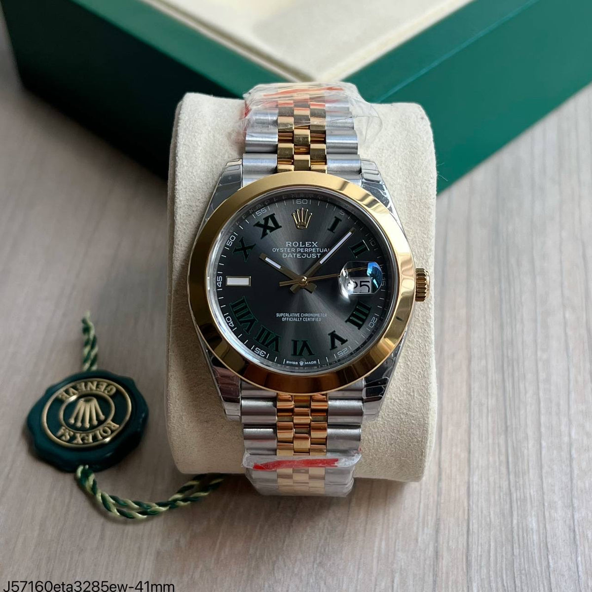 ROLEX DATEJUST JUBILEE 41MM PRATA DOURADO 126333 SUPER CLONE