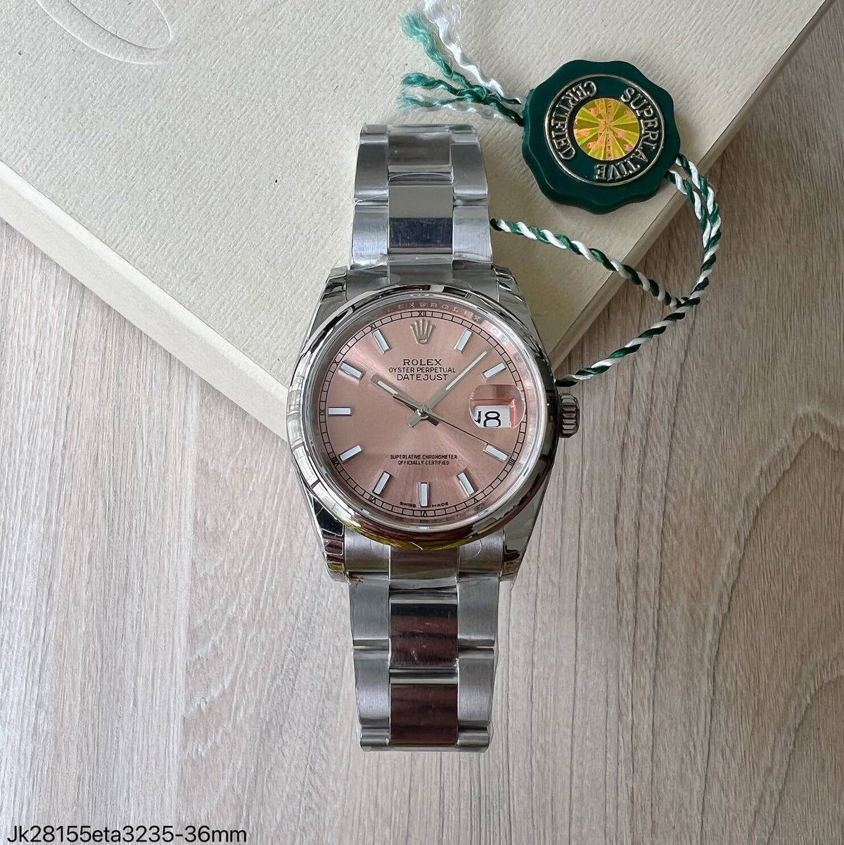ROLEX DATEJUST 36MM ROSA 126234 SUPER CLONE