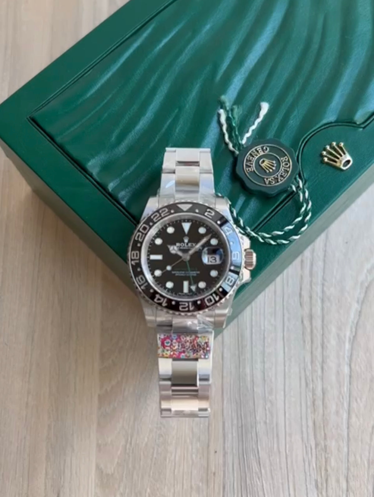 ROLEX GMT MASTER II PRETO  40MM 116710 SUPER CLONE