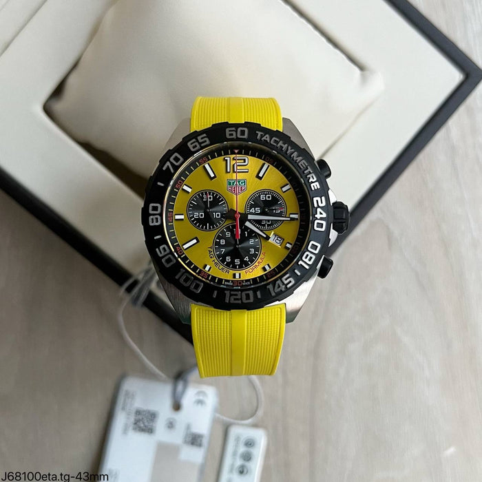 TAG HEUER FORMULA 1 F1 AMARELO  43MM CAZ101AM.FT8054 SUPER CLONE