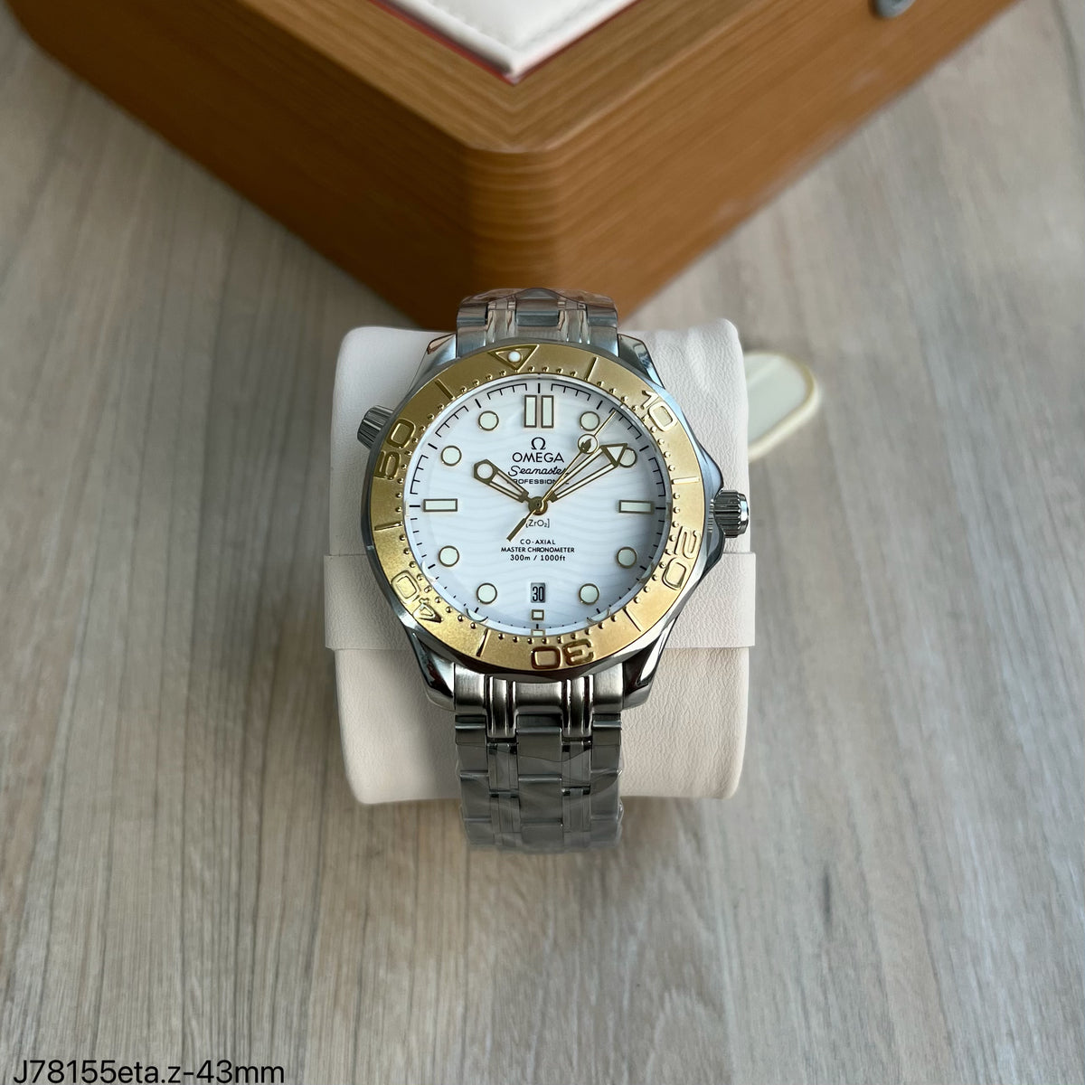 OMEGA SEAMASTER DIVER PRATA E DOURADO 42MM SUPER CLONE