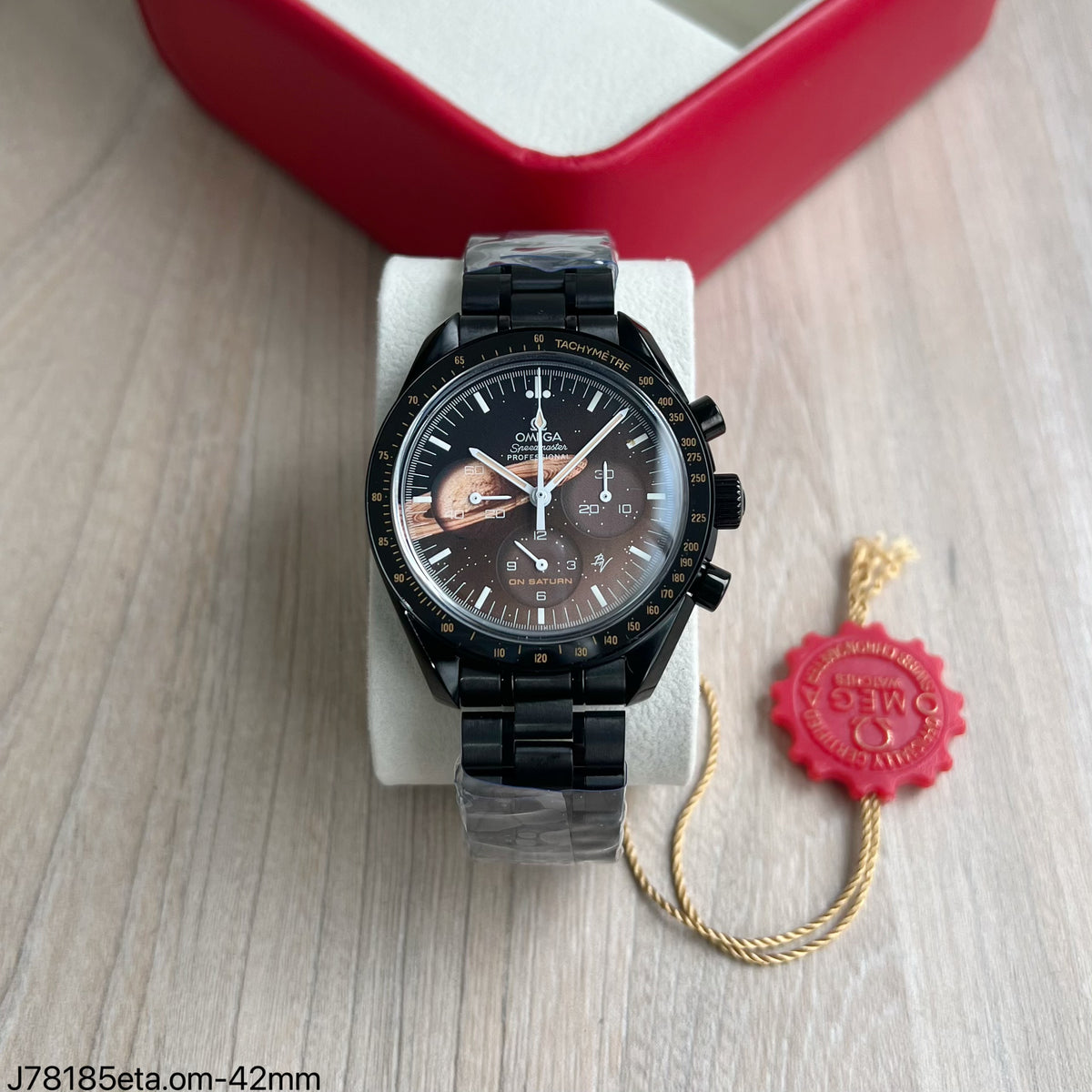 OMEGA SPEEDMASTER TO THE MOON PRETO SUPER CLONE