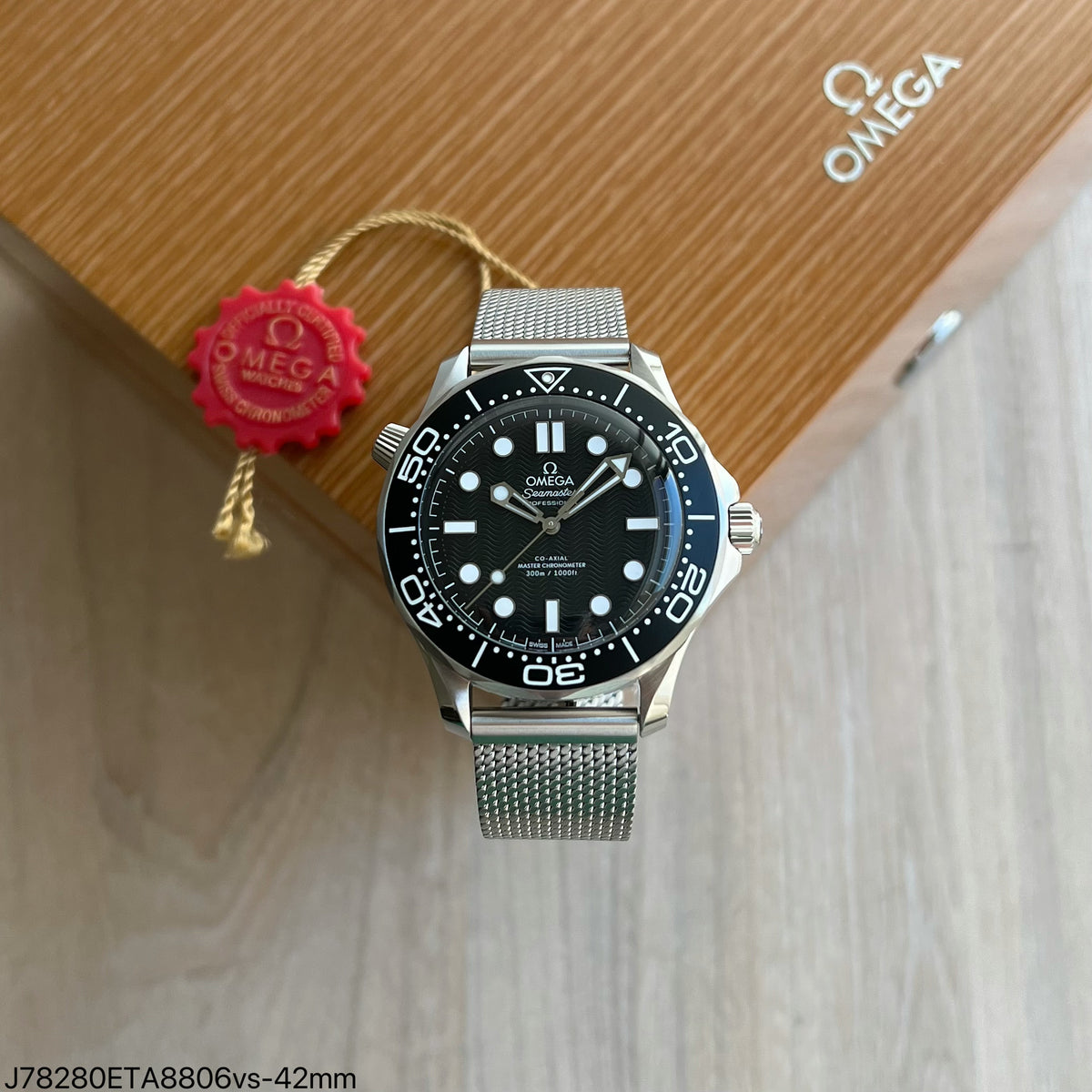 OMEGA SEAMASTER DIVER PRETO 42MM SUPER CLONE