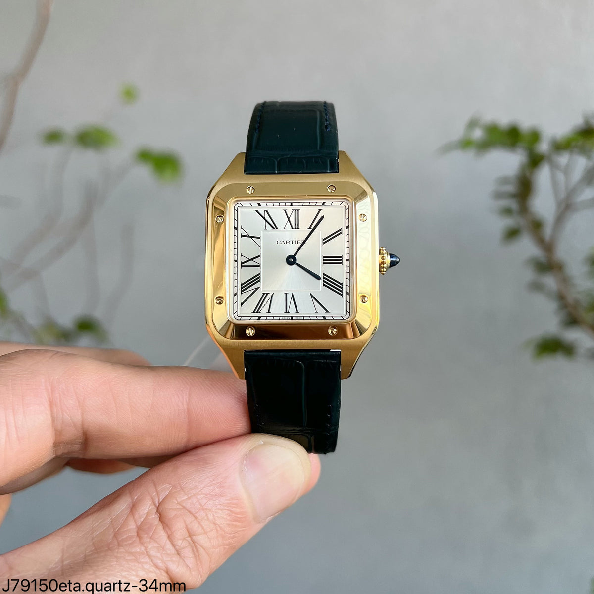 CARTIER SANTOS DUMONT DOURADO 34MM SUPER CLONE