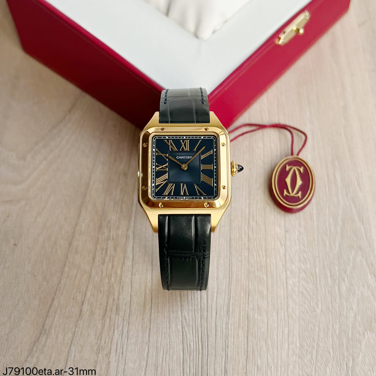 CARTIER SANTOS DUMONT DOURADO 31MM SUPER CLONE