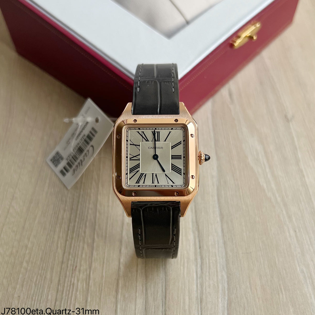 CARTIER SANTOS DUMONT ROSE 31MM SUPER CLONE