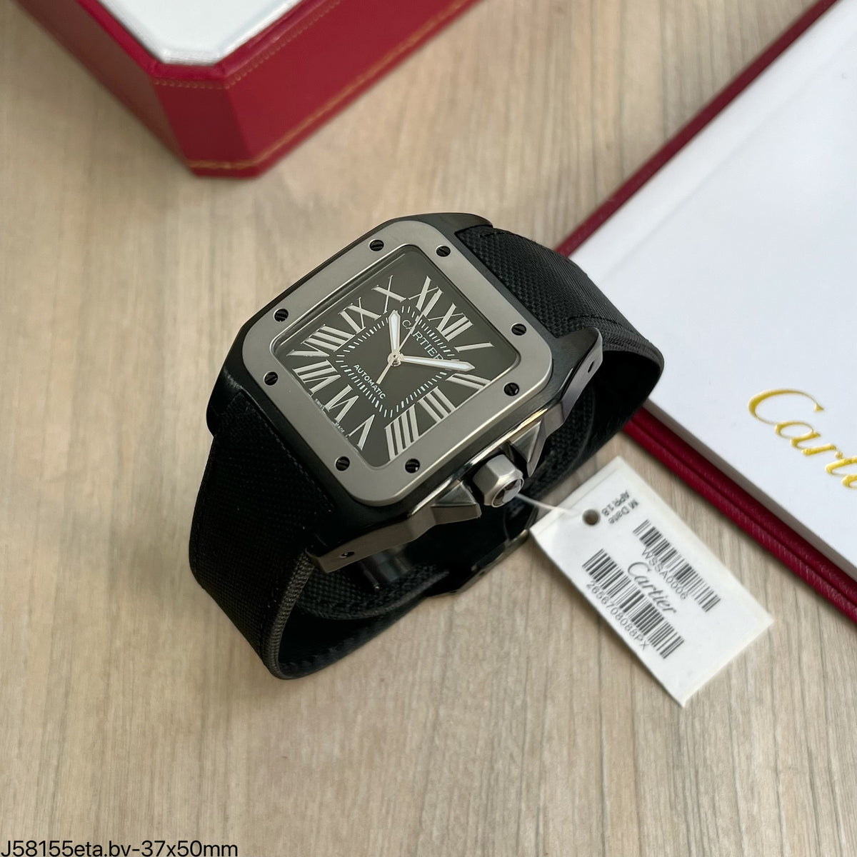 CARTIER SANTOS PRETO 40MM SUPER CLONE