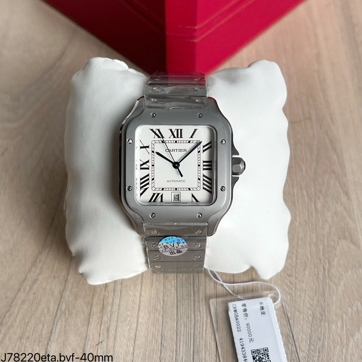 CARTIER SANTOS CINZA 40MM SUPER CLONE