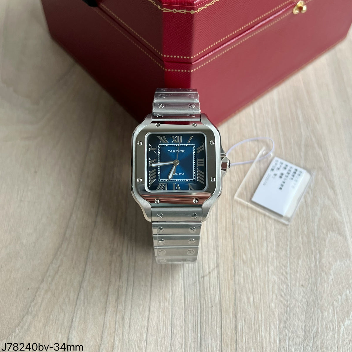 CARTIER SANTOS AZUL 35MM SUPER CLONE