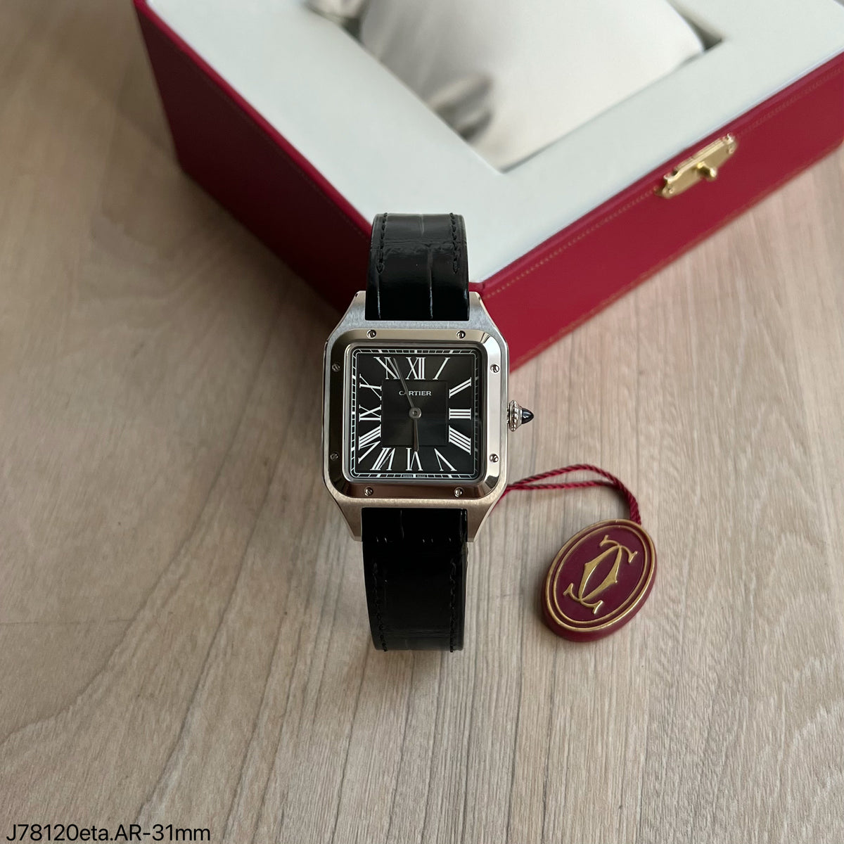 CARTIER SANTOS DUMONT PRATA 31MM SUPER CLONE