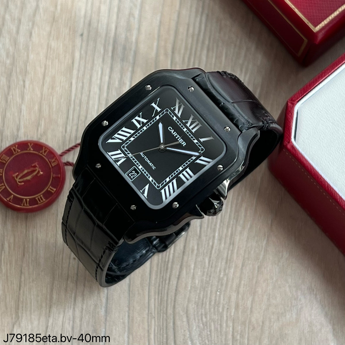CARTIER SANTOS PRETO 40MM SUPER CLONE