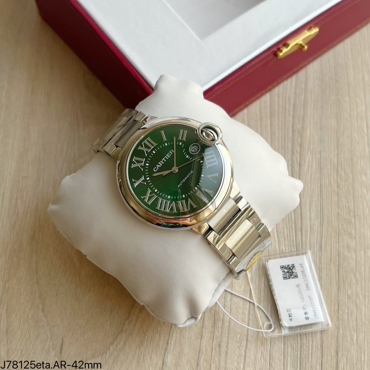 CARTIER BALLON BLEU VERDE 42MM SUPER CLONE