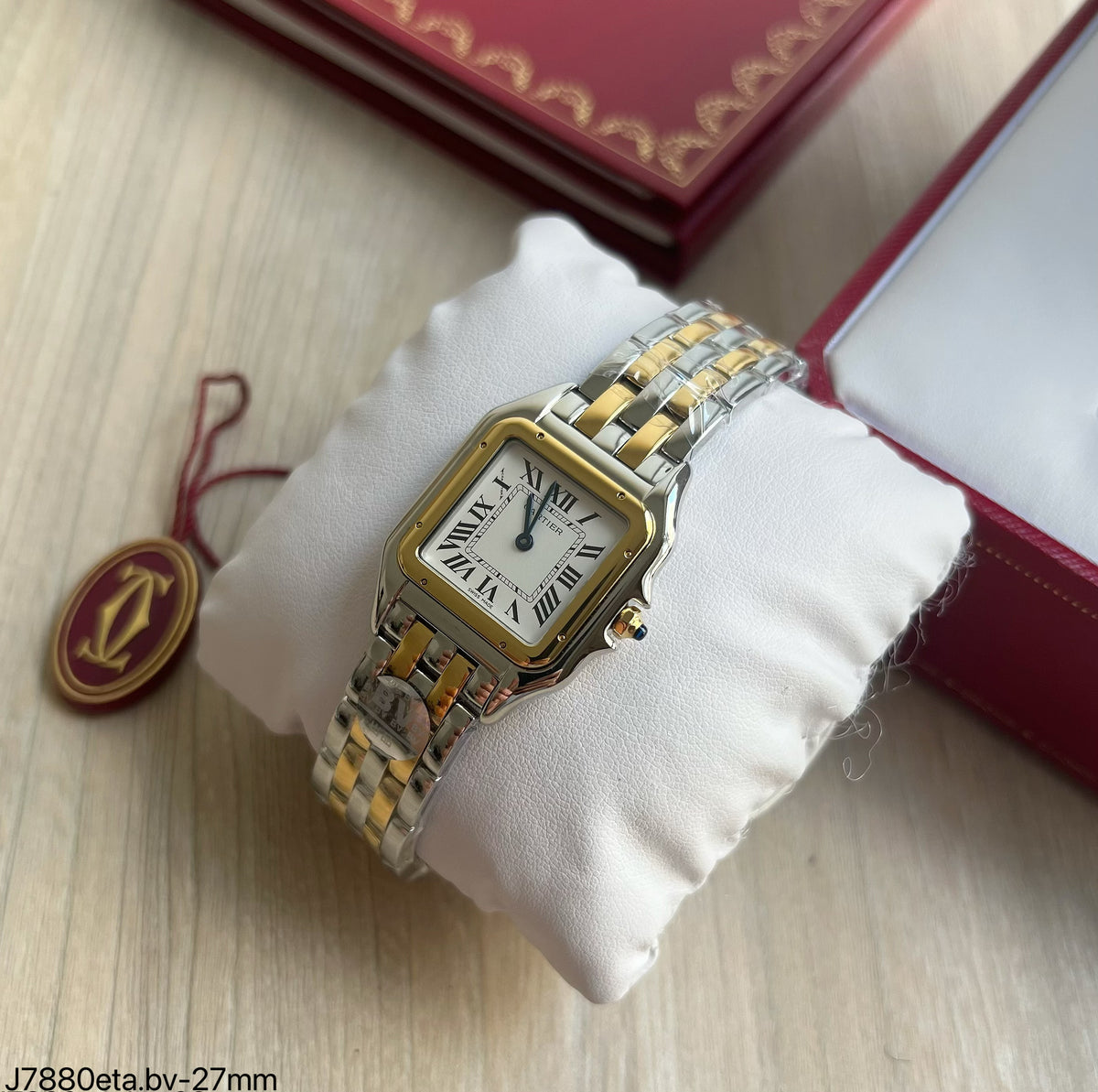 CARTIER PANTHERE PRATA DOURADO 27MM SUPER CLONE