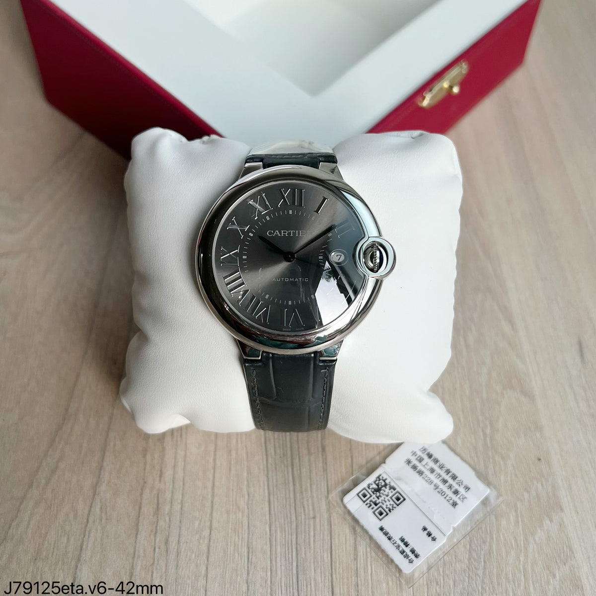 CARTIER BALLON BLEU CINZA 42MM SUPER CLONE