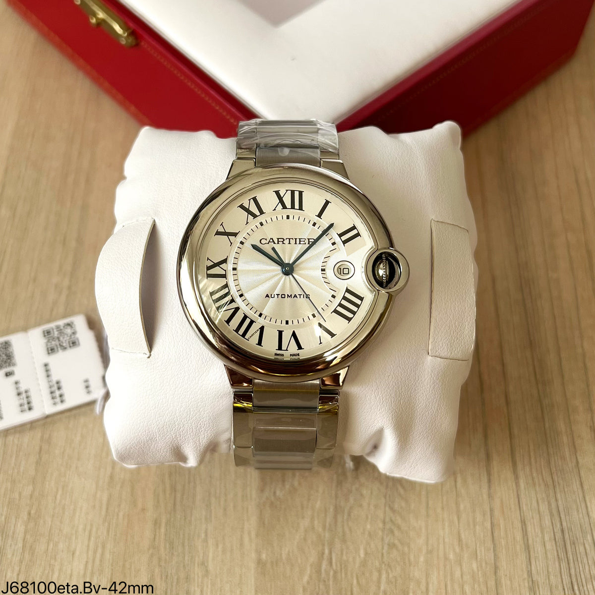 CARTIER BALLON BLEU BRANCO 42MM SUPER CLONE