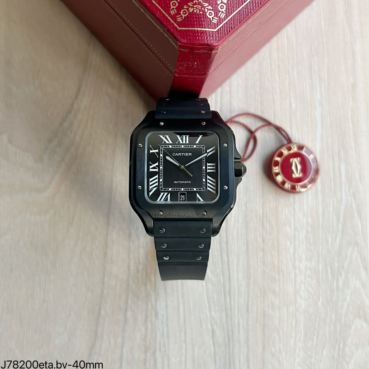 CARTIER SANTOS PRETO 40MM SUPER CLONE