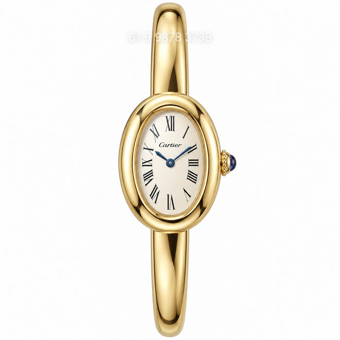 CARTIER BAIGNOIRE DOURADO 18MM SUPER CLONE