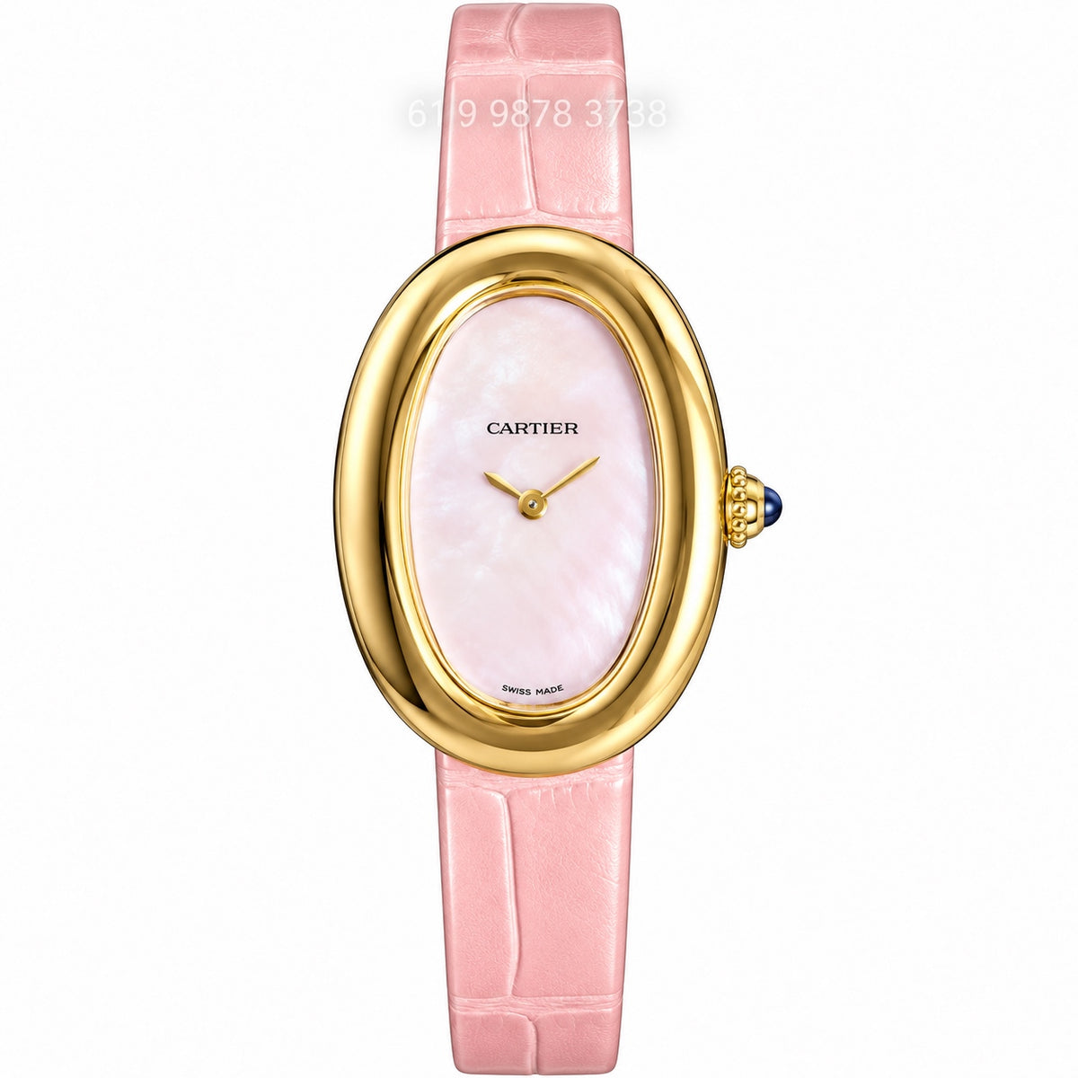 CARTIER BAIGNOIRE DOURADO ROSA 22MM SUPER CLONE