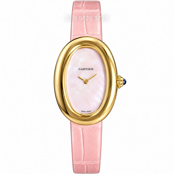CARTIER BAIGNOIRE DOURADO ROSA 22MM SUPER CLONE
