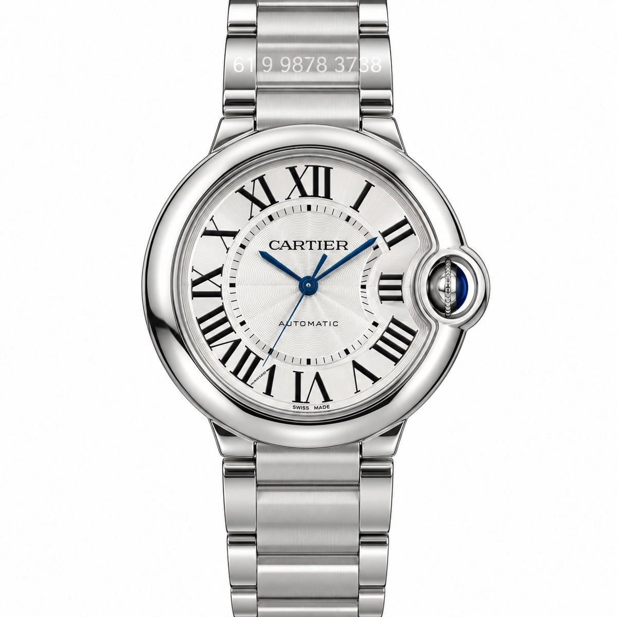 CARTIER BALLON BLEU PRATA 36M AUTOMATICO SUPER CLONE
