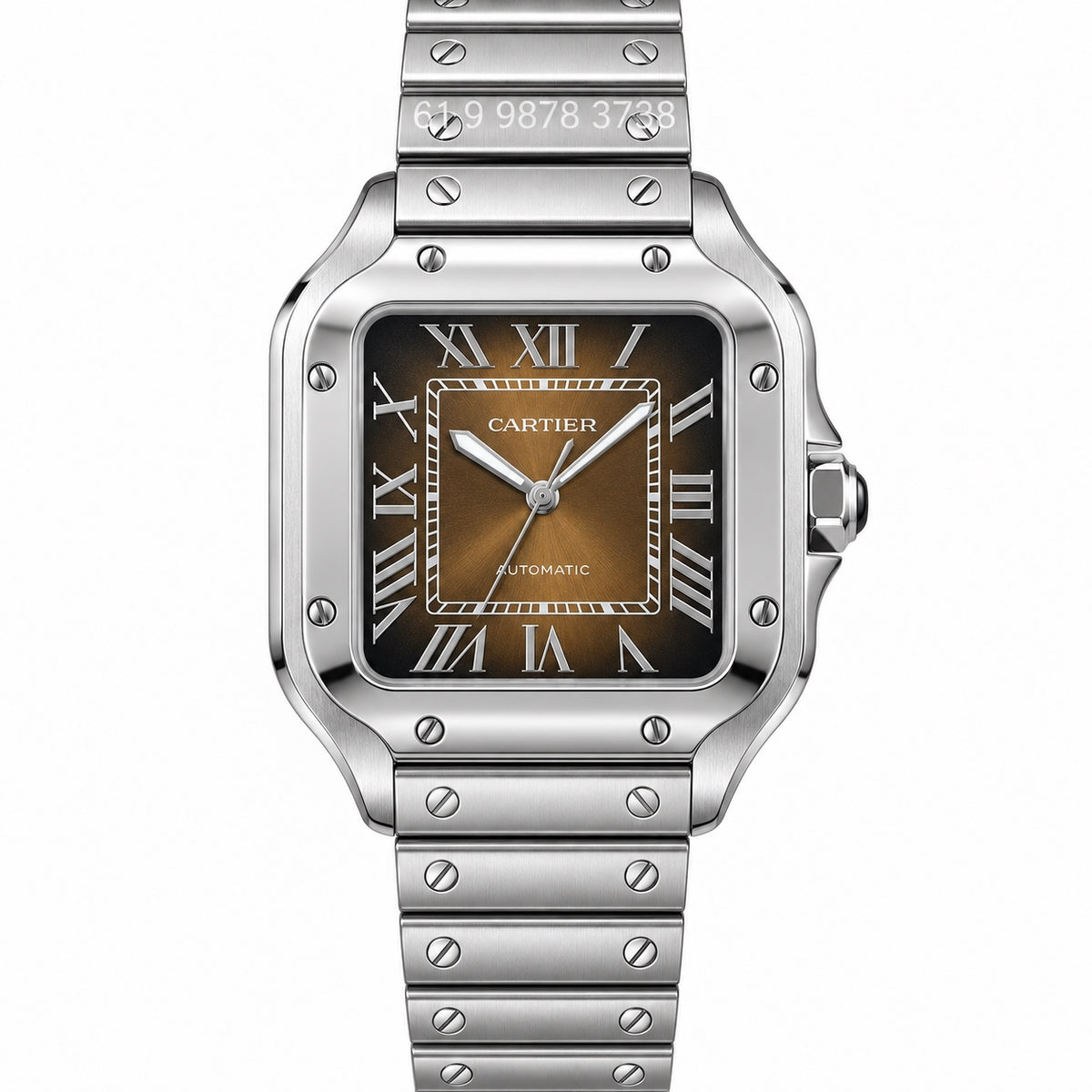 CARTIER SANTOS CASTANHO 35MM SUPER CLONE