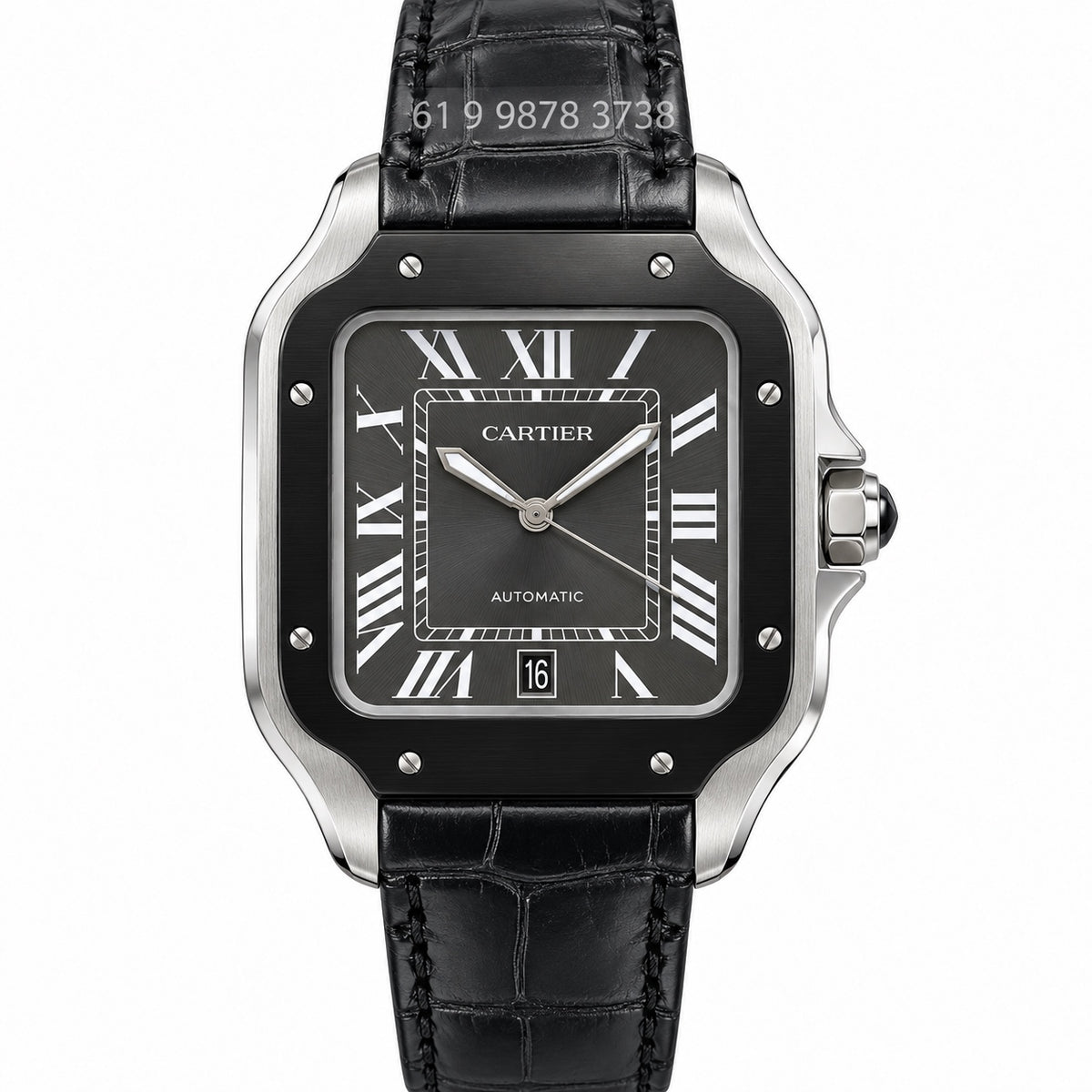 CARTIER SANTOS PRATA 40MM SUPER CLONE