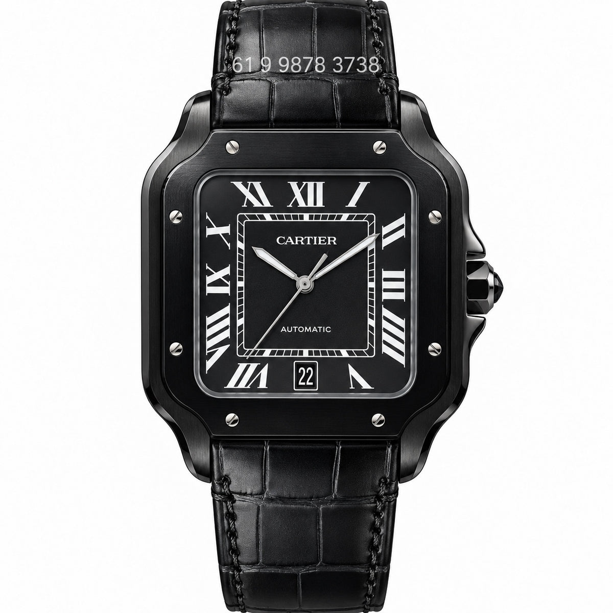 CARTIER SANTOS PRETO 40MM SUPER CLONE