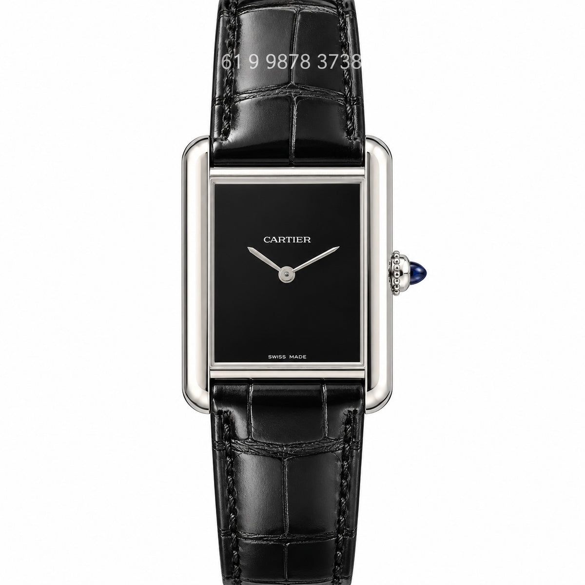 CARTIER TANK PRETO 22MM SUPER CLONE