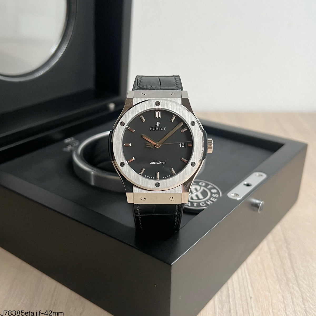 HUBLOT CLASSIC FUSION PRATA PRETO 42MM SUPER CLONE