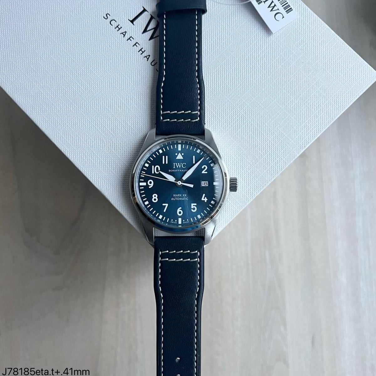 IWC MARK XVIII PRATA AZUL 40MM SUPER CLONE