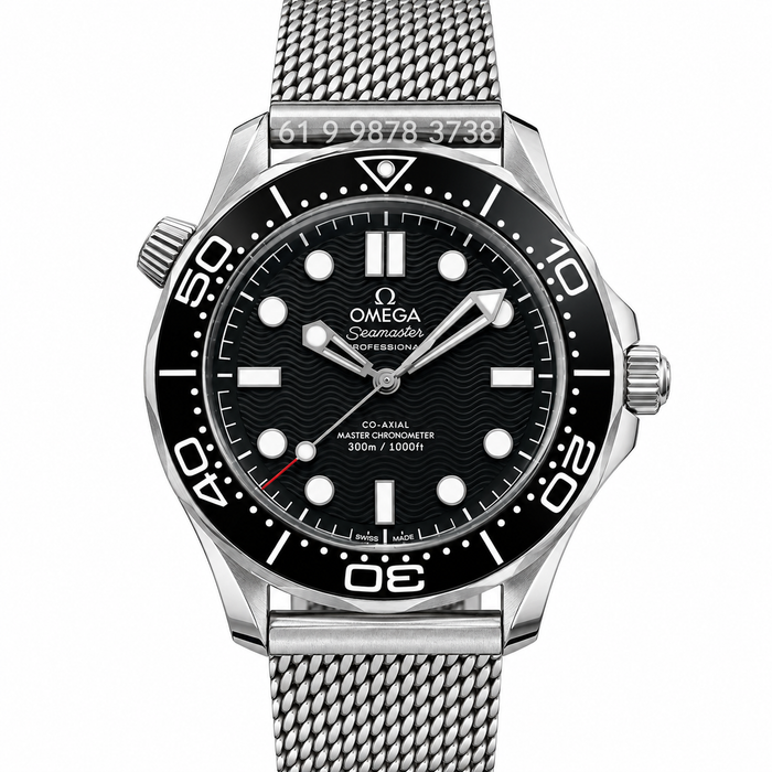 OMEGA SEAMASTER DIVER PRETO 42MM SUPER CLONE