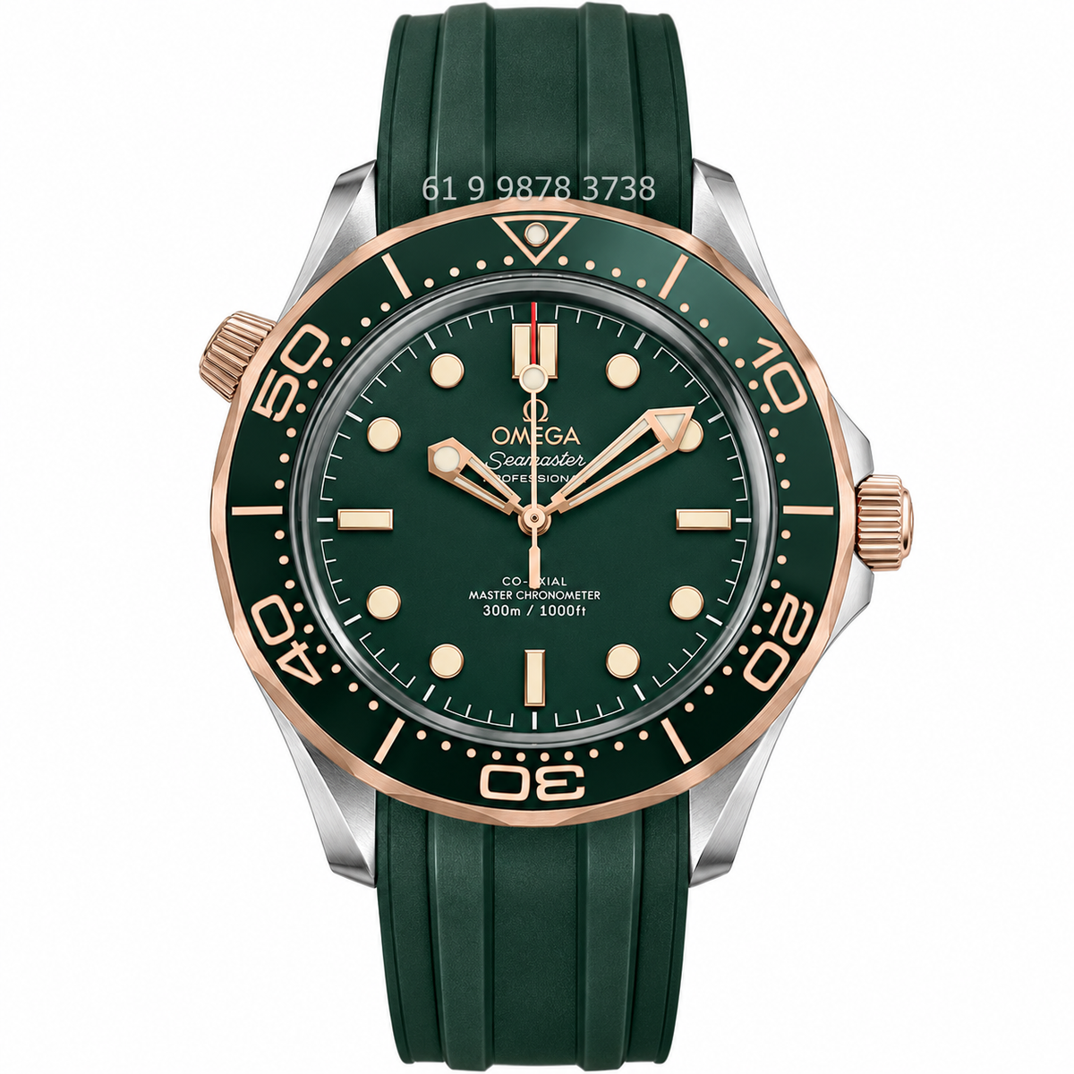 OMEGA SEAMASTER DIVER 300M VERDE ROSE 42MM SUPER CLONE