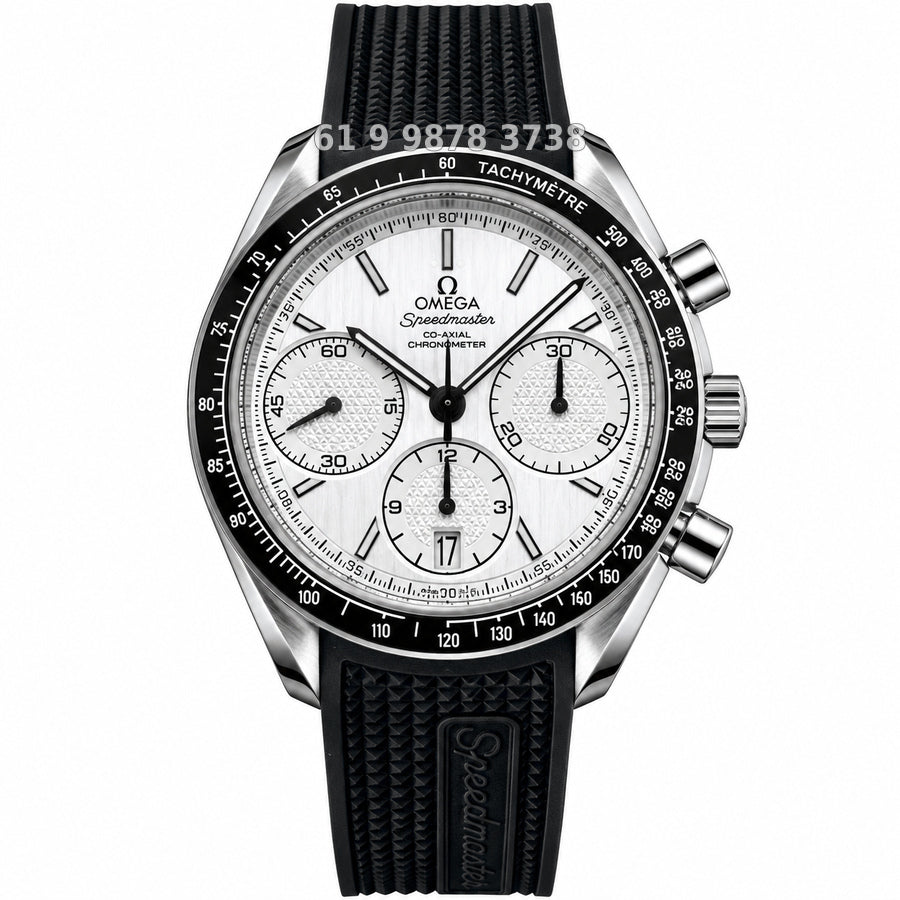 OMEGA SPEEDMASTER RACING BRANCO 40MM SUPER CLONE