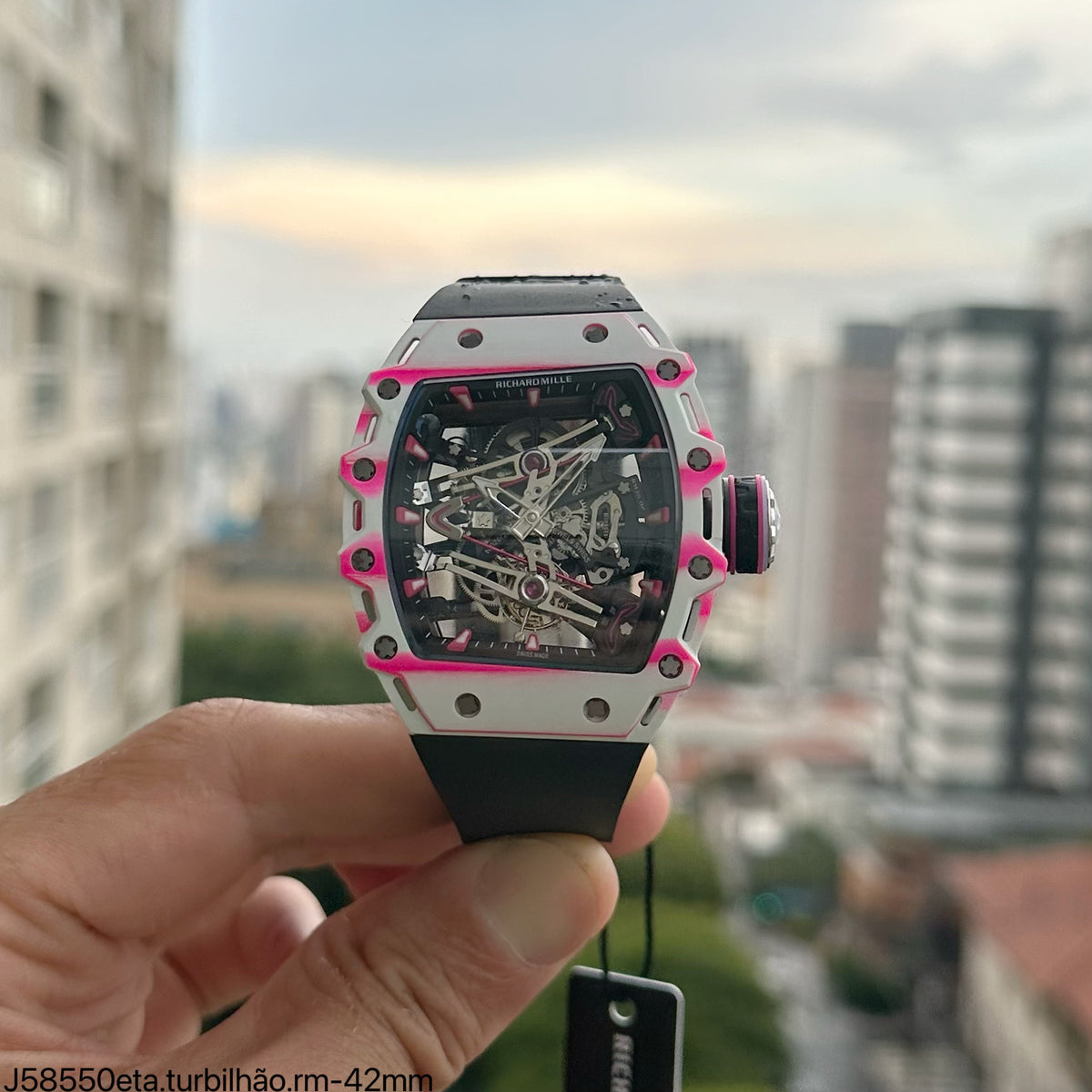 RICHARD MILLE RM 38-02 BRANCO SUPER CLONE