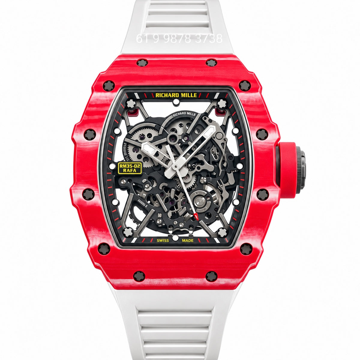 RICHARD MILLE RM 35-02 VERMELHO SUPER CLONE