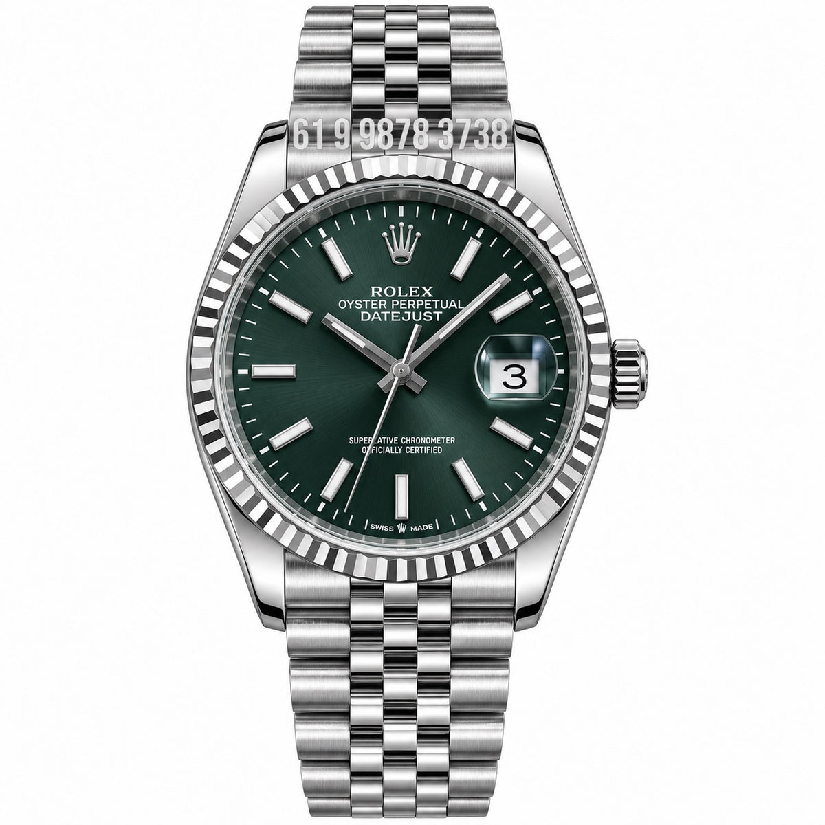 ROLEX DATEJUST 36MM VERDE JUBILEU 126234 SUPER CLONE