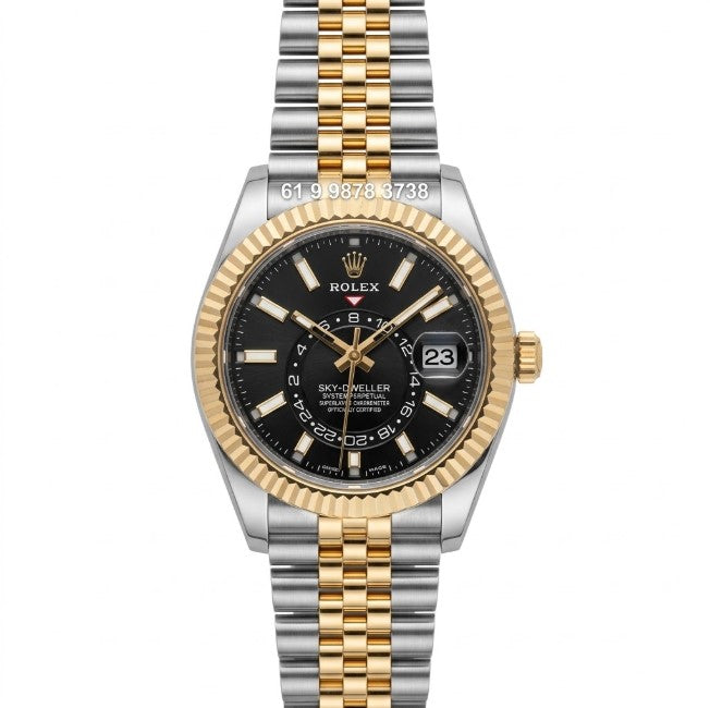 ROLEX SKY-DWELLER  GOLD ETA J79180 SUPER CLONE