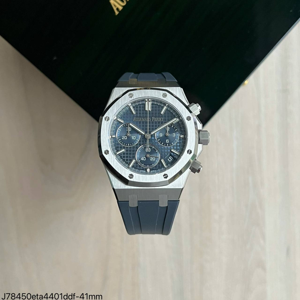 AUDEMARS PIGUET ROYAL OAK PRATA AZUL SUPER CLONE