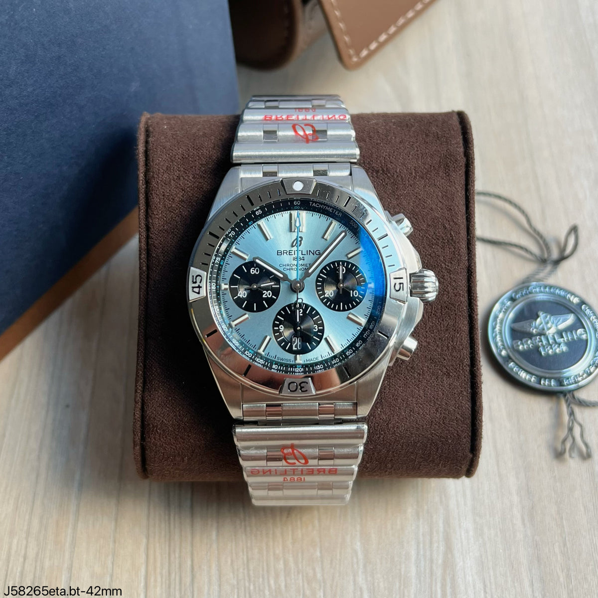 BREITLING CHRONOMAT 42MM PRATA SUPER CLONE