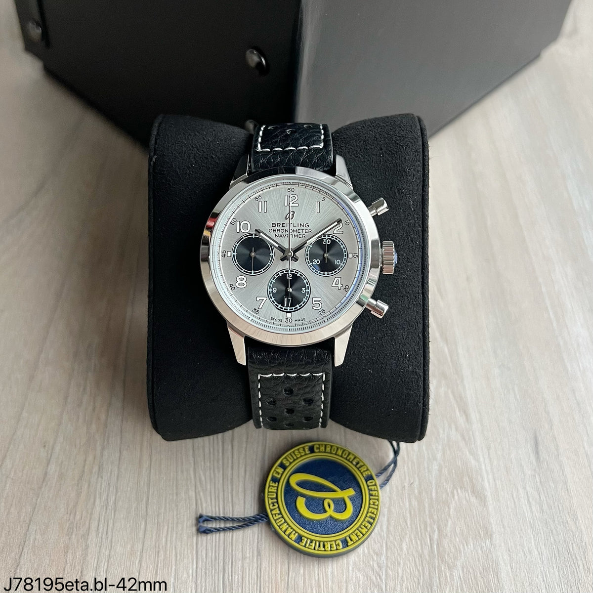 BREITLING NAVITIMER ETA PRATA CINZA SUPER CLONE