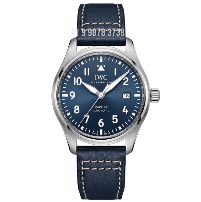 IWC MARK XVIII PRATA AZUL 40MM SUPER CLONE