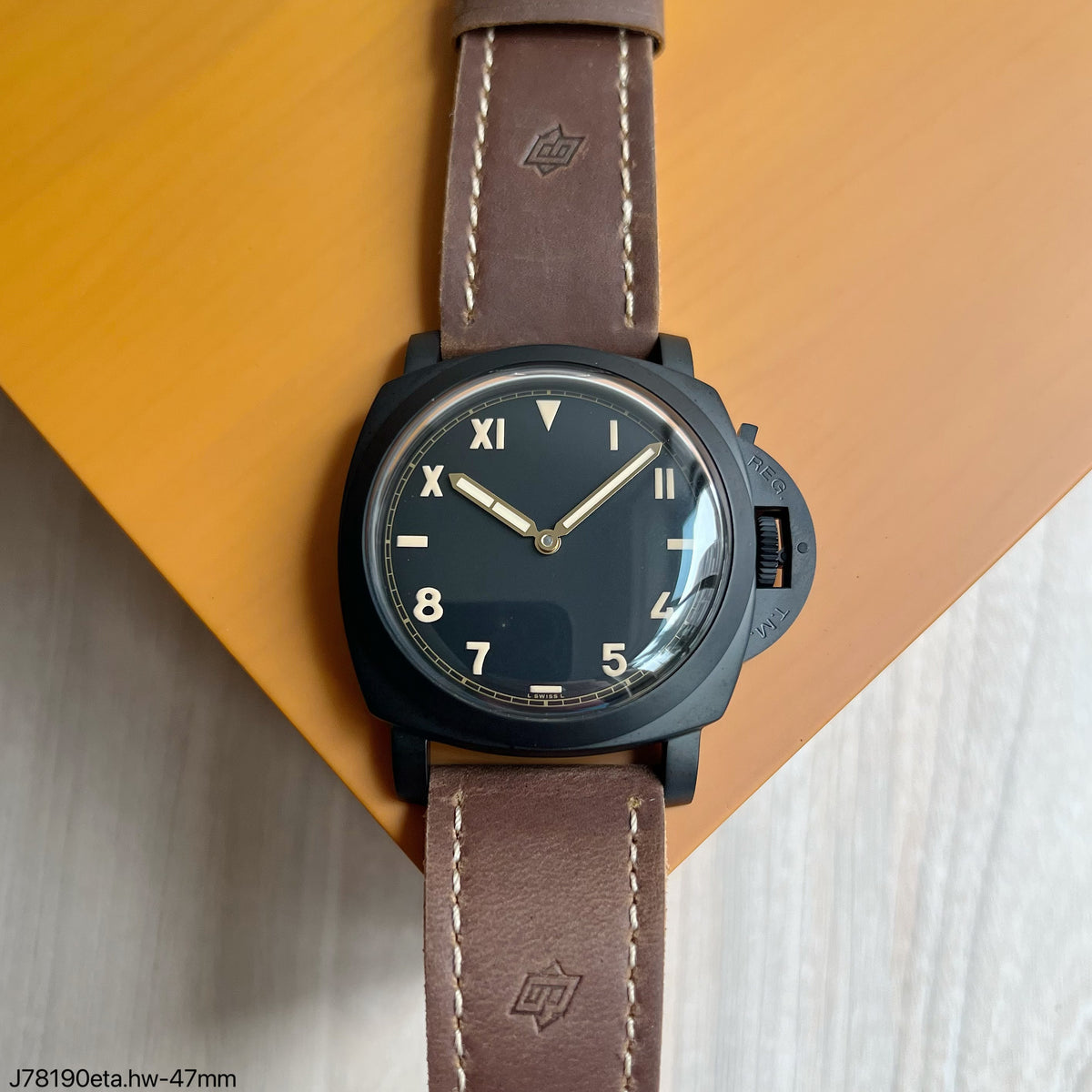 PANERAI PRETO CARBON 4 7MM SUPER CLONE