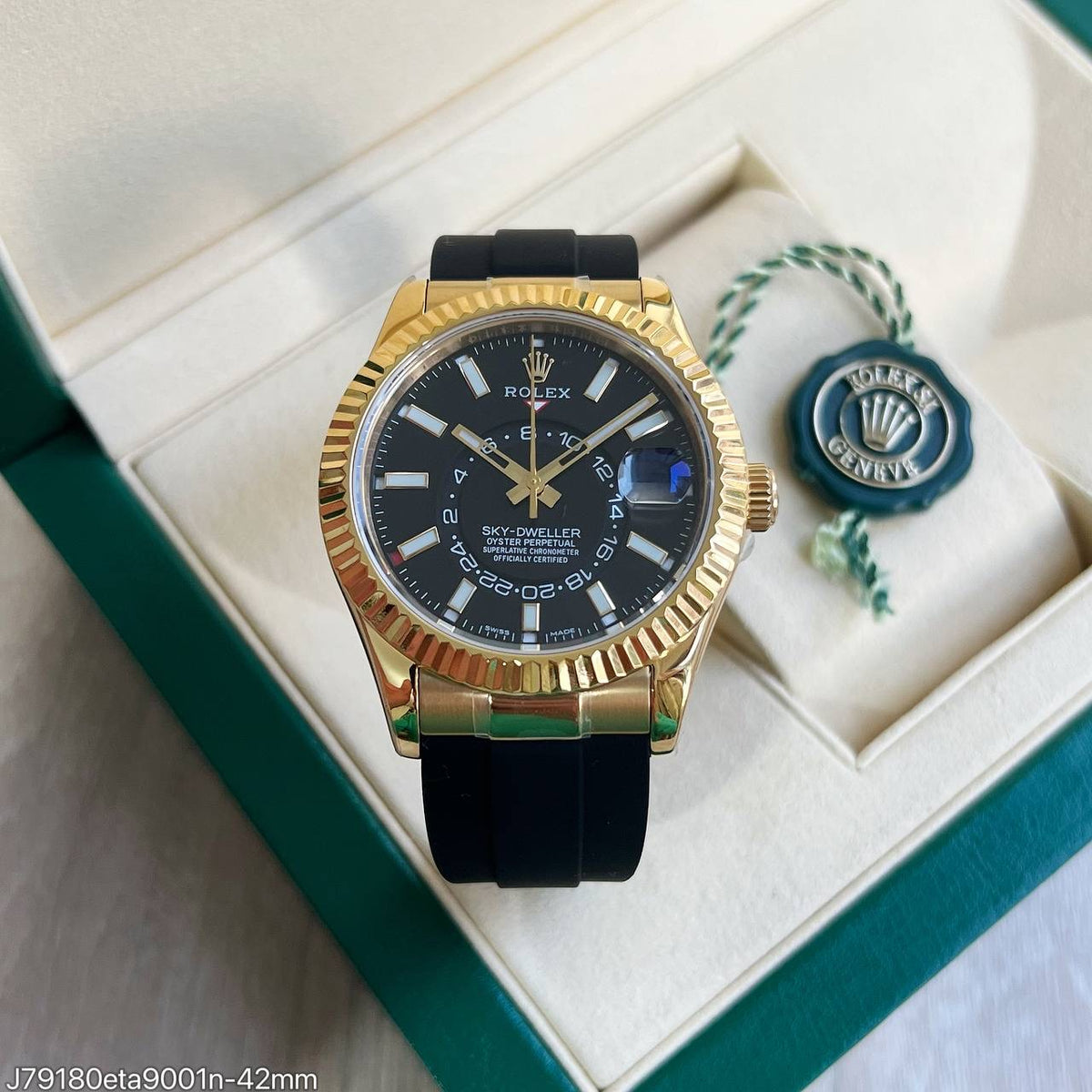 ROLEX SKY-DWELLER  GOLD ETA J79180 SUPER CLONE