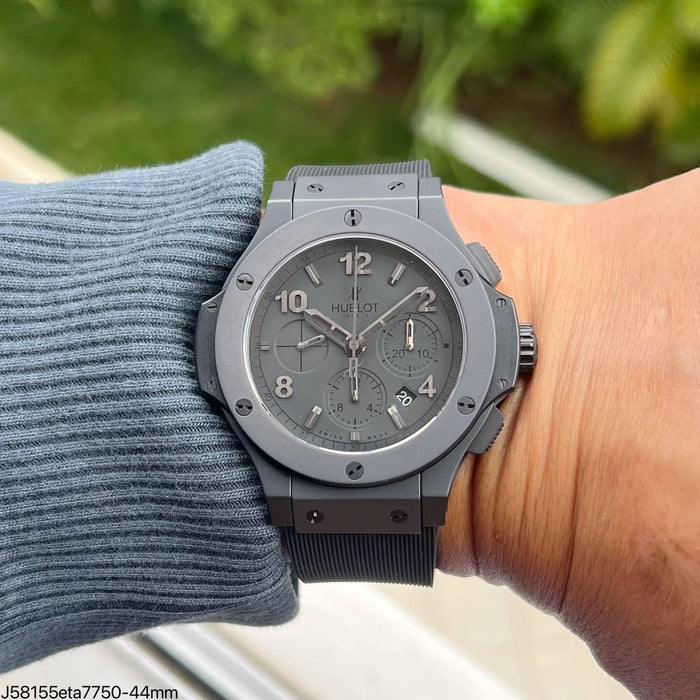 HUBLOT BIG BANG TUIGA Cinza ETA 7750 SUPER CLONE