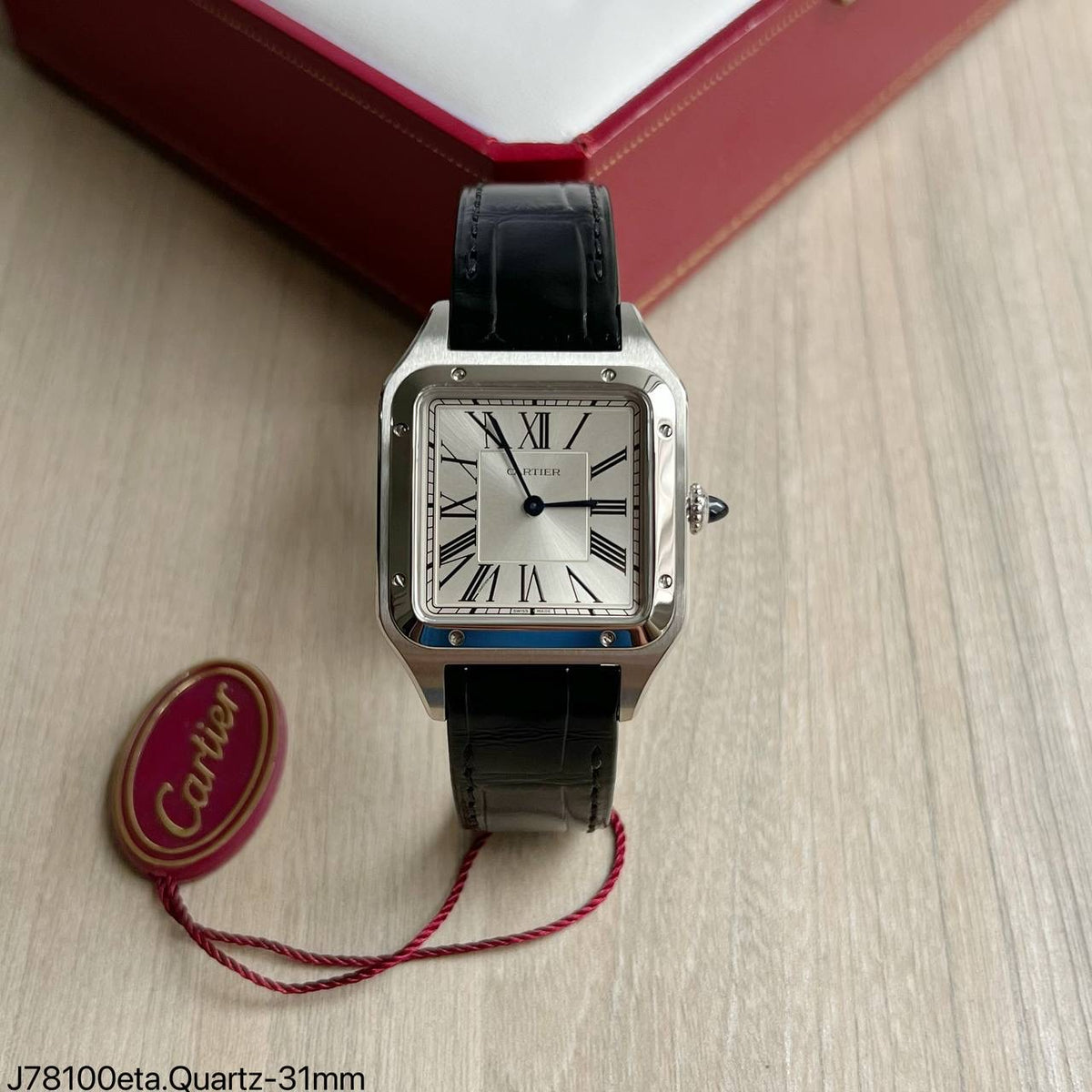 CARTIER SANTOS DUMONT ETA FEMININO 31MM J78100 SUPER CLONE
