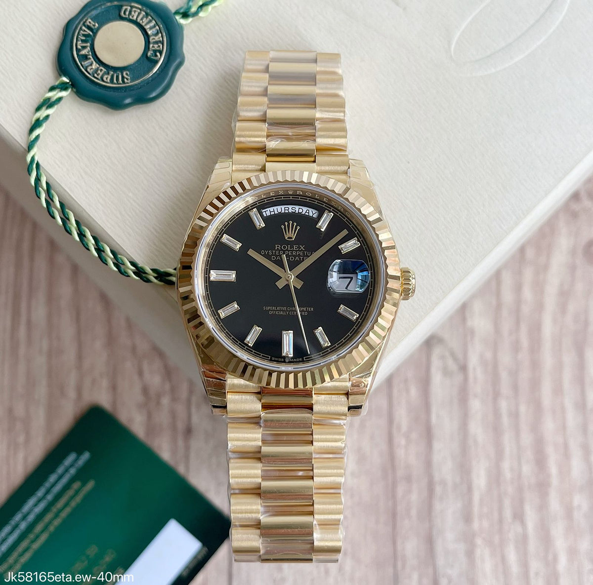 ROLEX DAY DATE GOLD ETAJK58165.EW SUPER CLONE