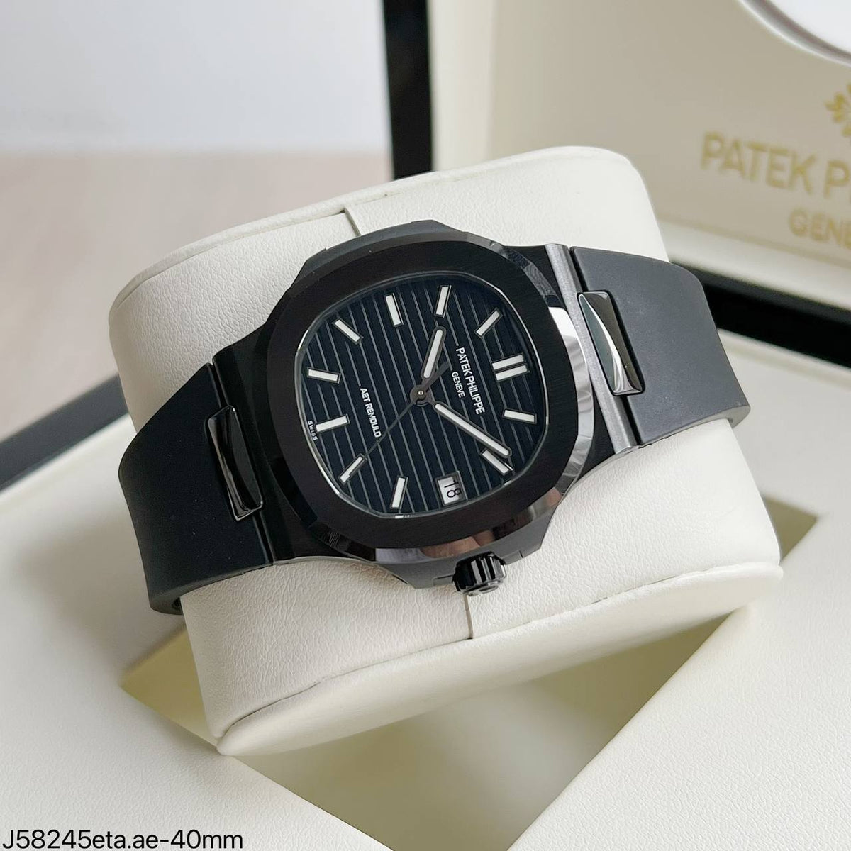 PATEK PHILIPPE NAUTILUS BLACK ETA J58245 SUPER CLONE
