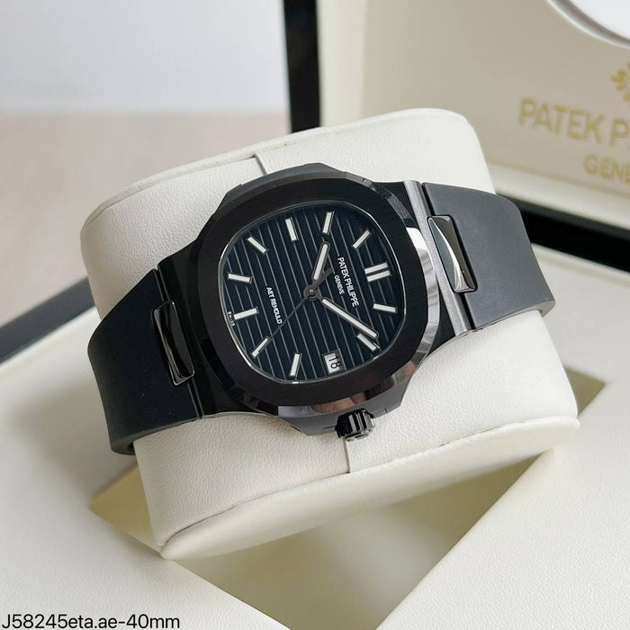 PATEK PHILIPPE NAUTILUS BLACK ETA J58245 SUPER CLONE