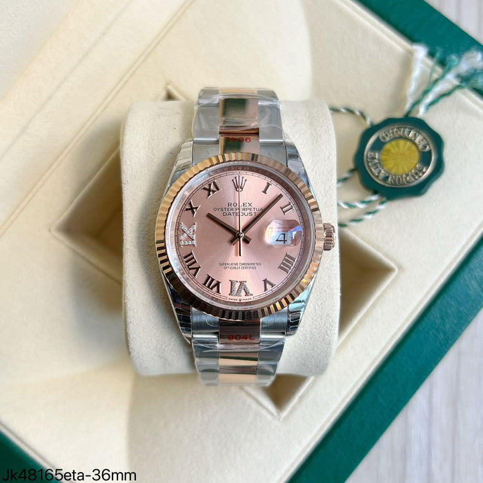 ROLEX DATEJUST ETA JK48165 MISTO FEMININO SUPER CLONE